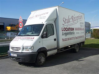 Camion de livraison de Style Réception